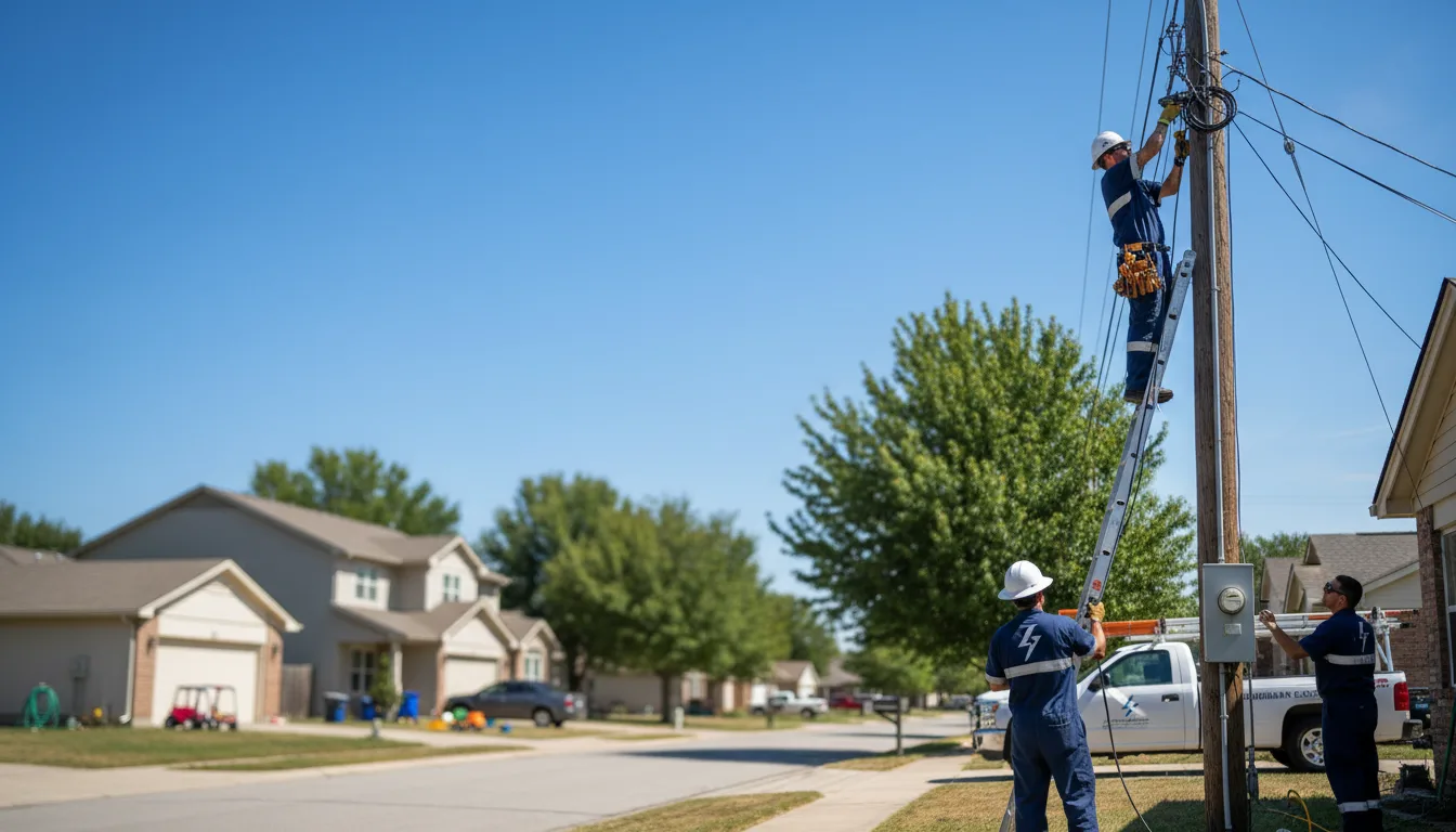 Residential electrician providing installation services in Onia, AR